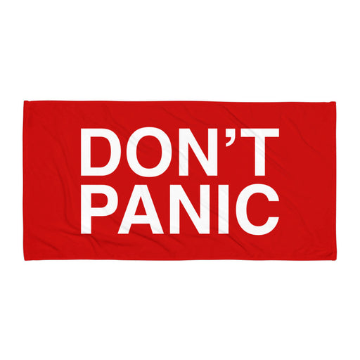 Load image into Gallery viewer, Don't Panic (Beach Towel)